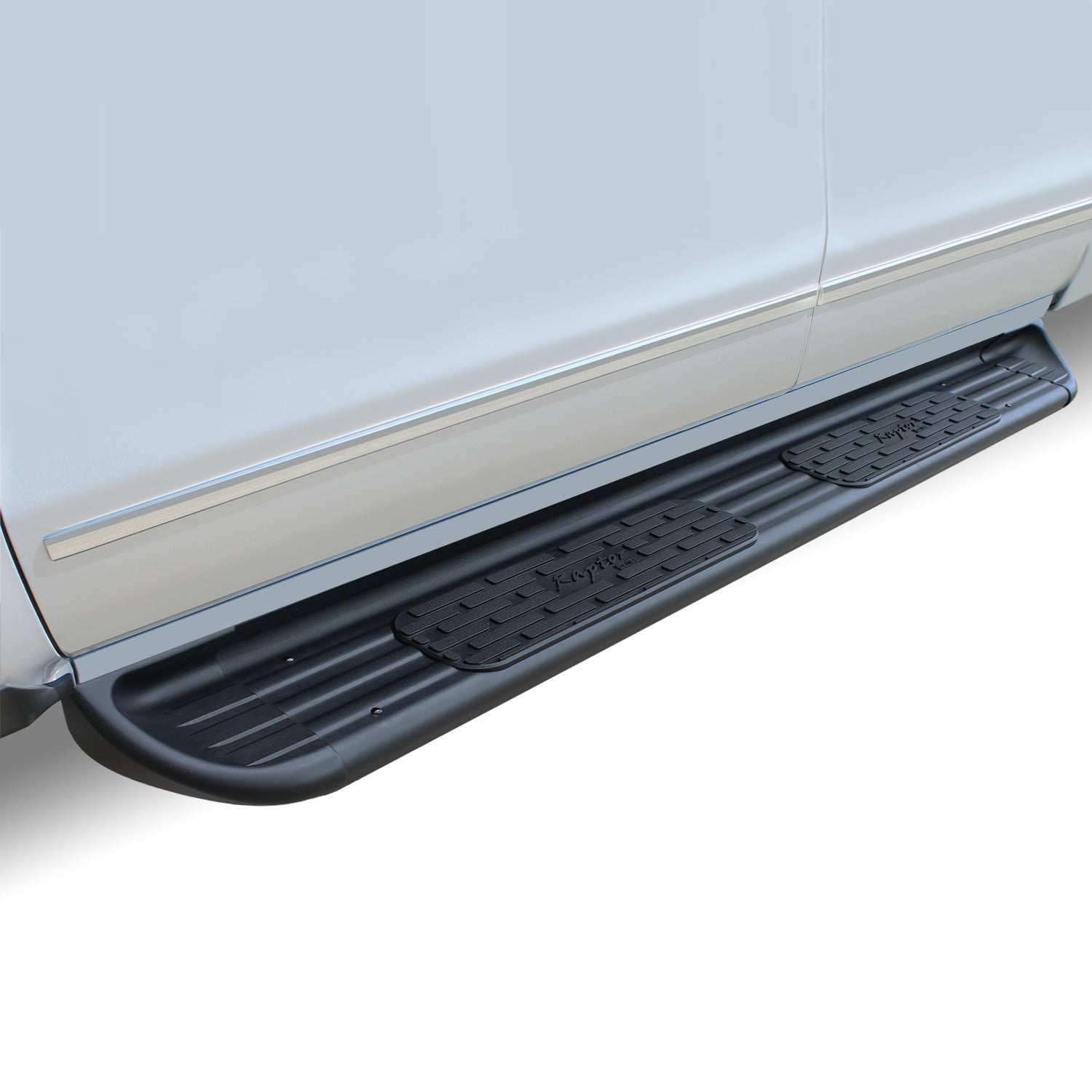 7in SSR Running Boards - Black Textured Stainless Steel