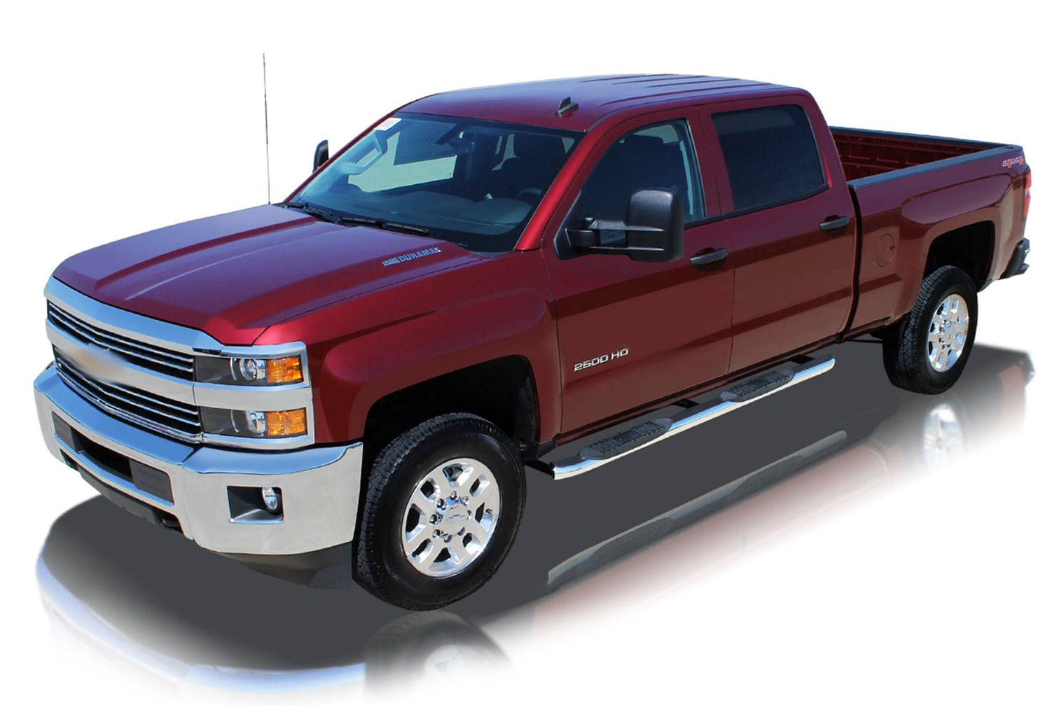 4in Curved OE Style Oval Nerf Bars - Stainless Steel