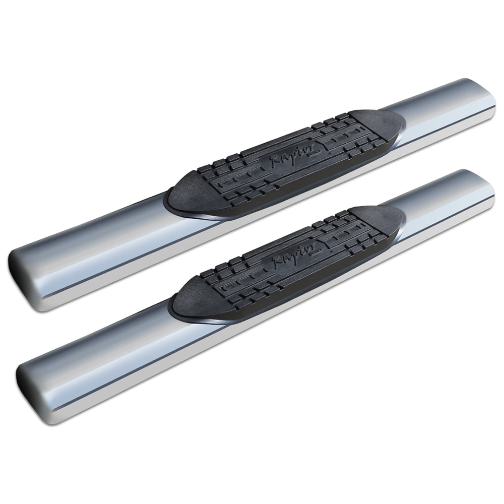 6in Straight Oval Nerf Bars - Stainless Steel