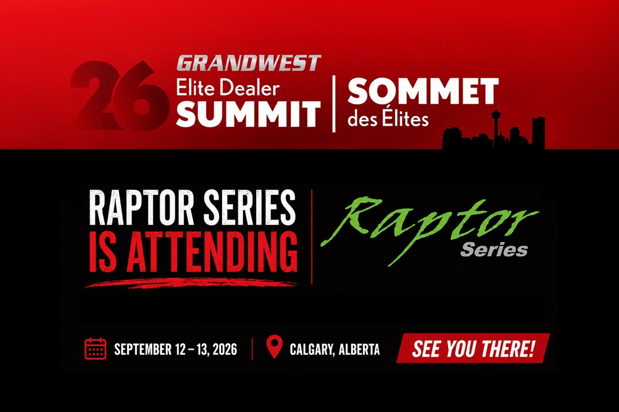 Raptor Series Heads to the 2026 Grandwest Elite Dealer Summit
