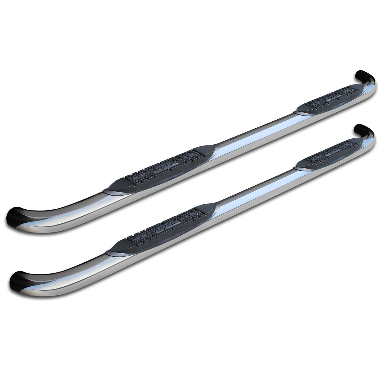 3in Round Nerf Bars - Stainless Steel