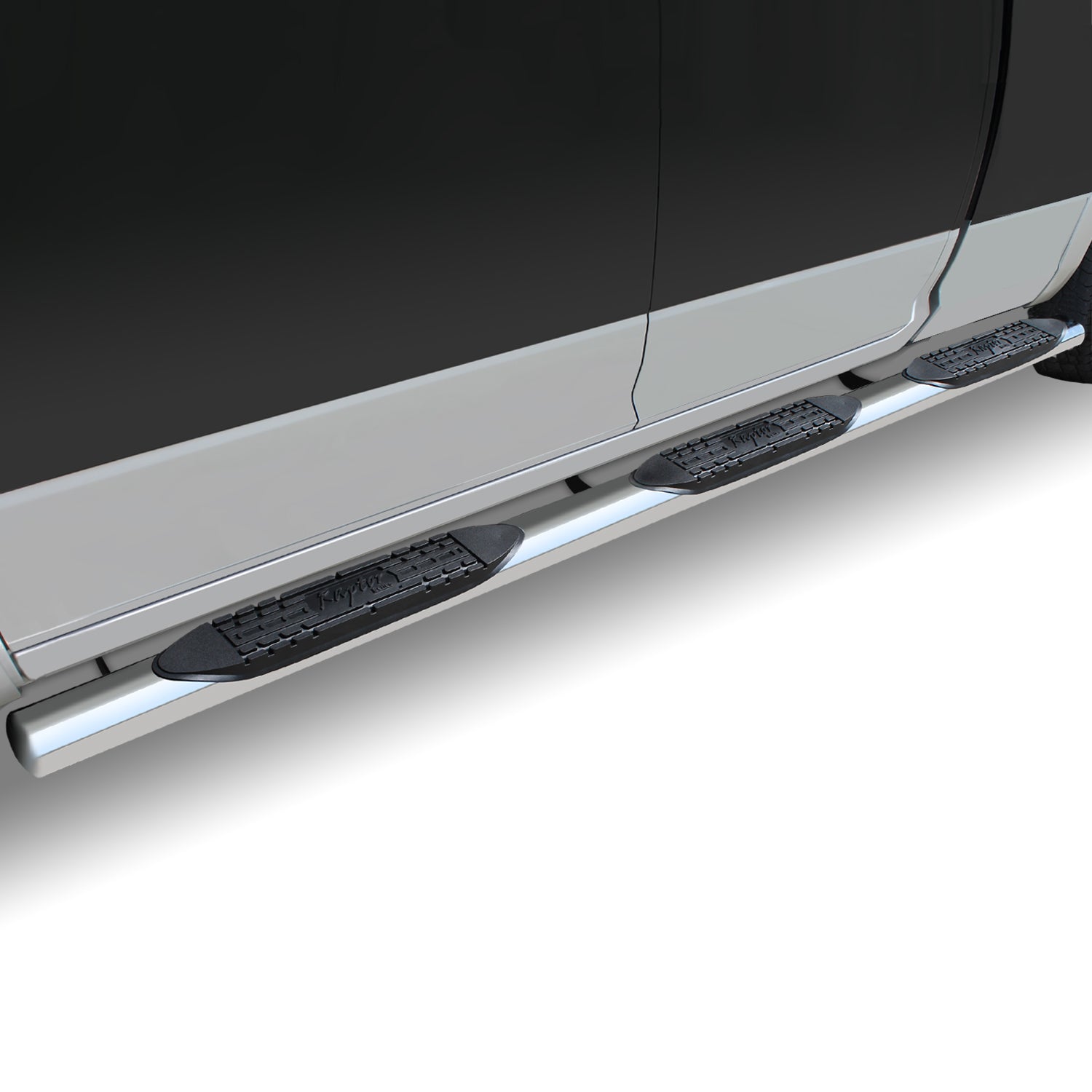 Raptor Series 6in Oval Wheel To Wheel Nerf Bars - Stainless Steel