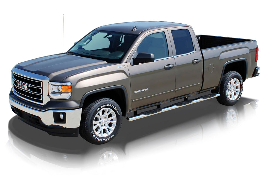 4in Oval Wheel To Wheel Nerf Bars - Stainless Steel