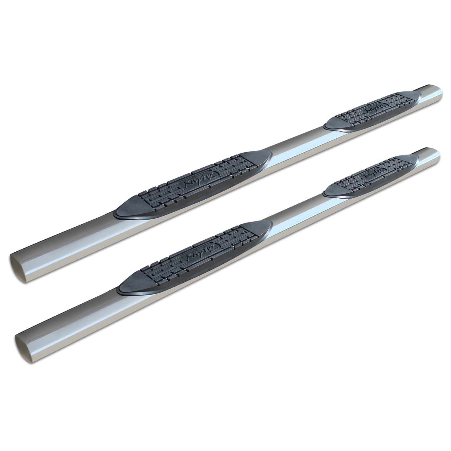 4in Straight Oval Nerf Bars - Stainless Steel