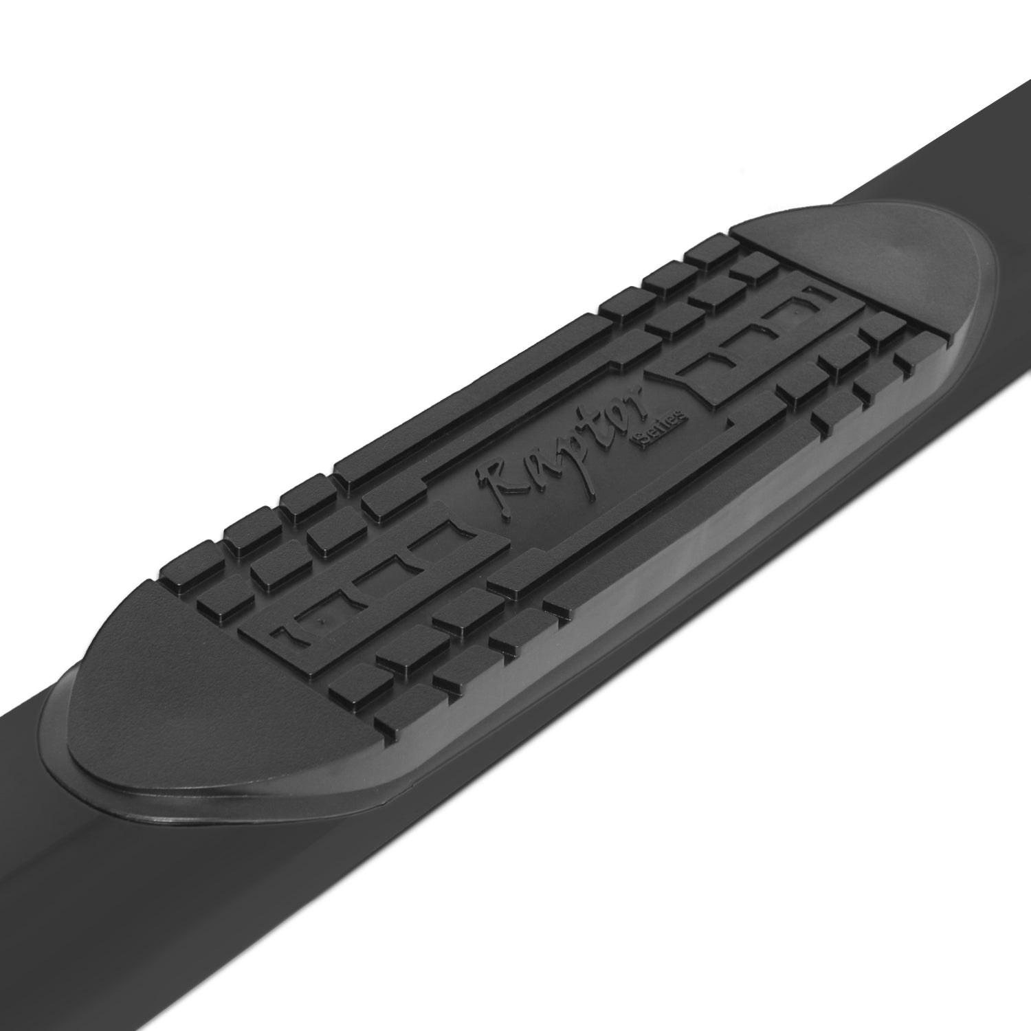 6in Straight Oval Nerf Bars - Black E-Coated Steel