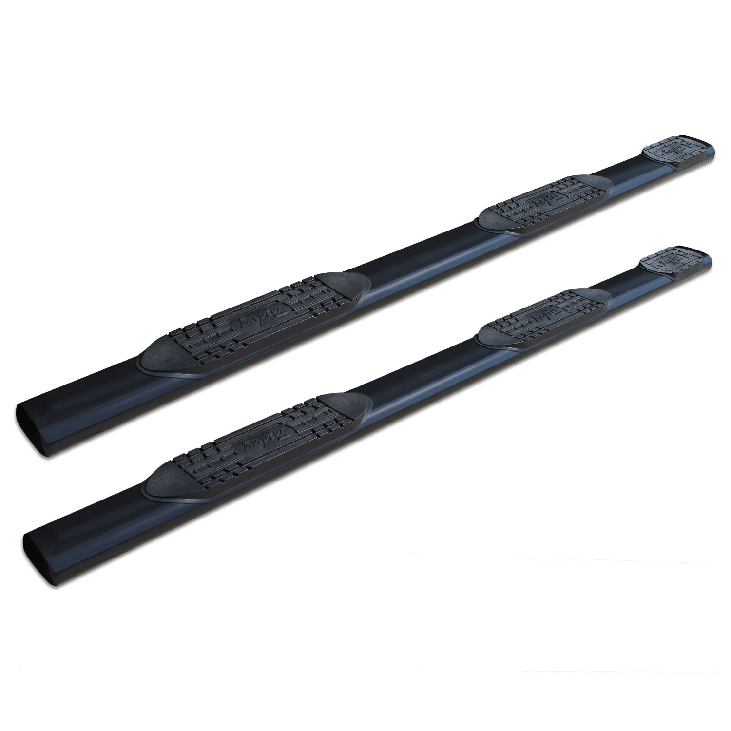 6in Oval Wheel To Wheel Nerf Bars - Black E-Coated Steel