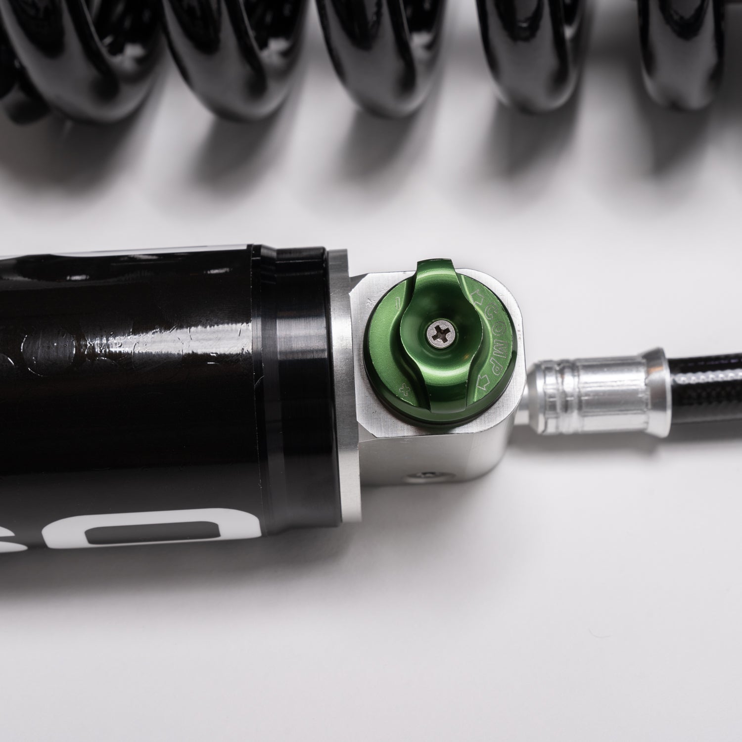 2.5 Remote Reservoir Coilover Shocks - Front Adjustable 1-3 in Lift For Toyota Tundra