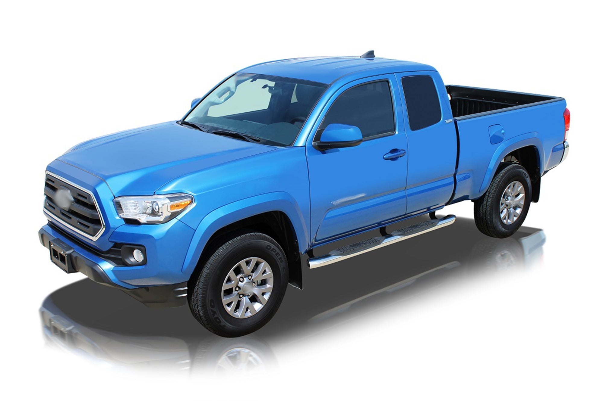 4in Curved OE Style Oval Nerf Bars - Stainless Steel