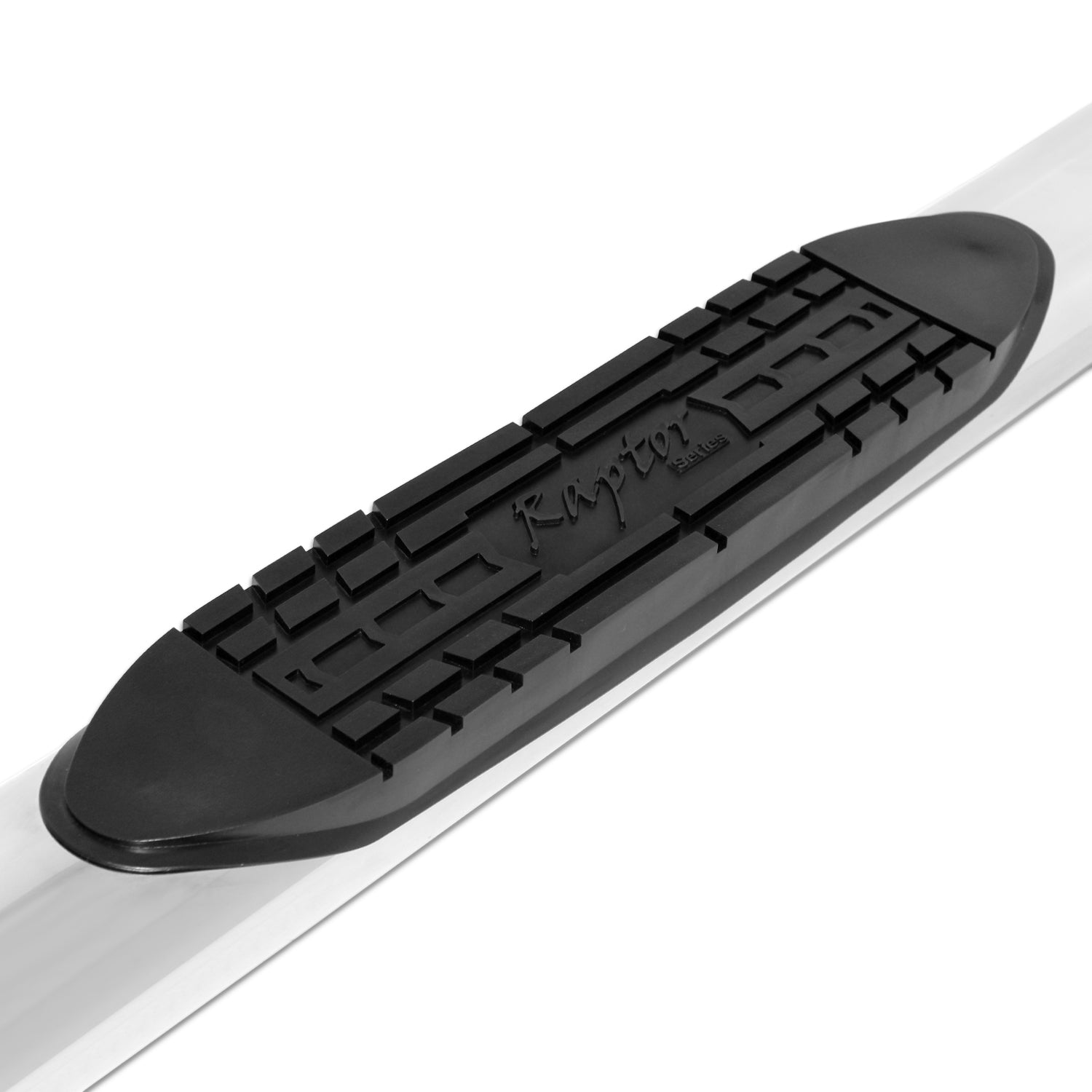 Raptor Series 5" OE Style Oval Nerf Bars Polished Stainless Steel - 04-24 Nissan Titan; 17-19 Titan XD King/Extended Cab