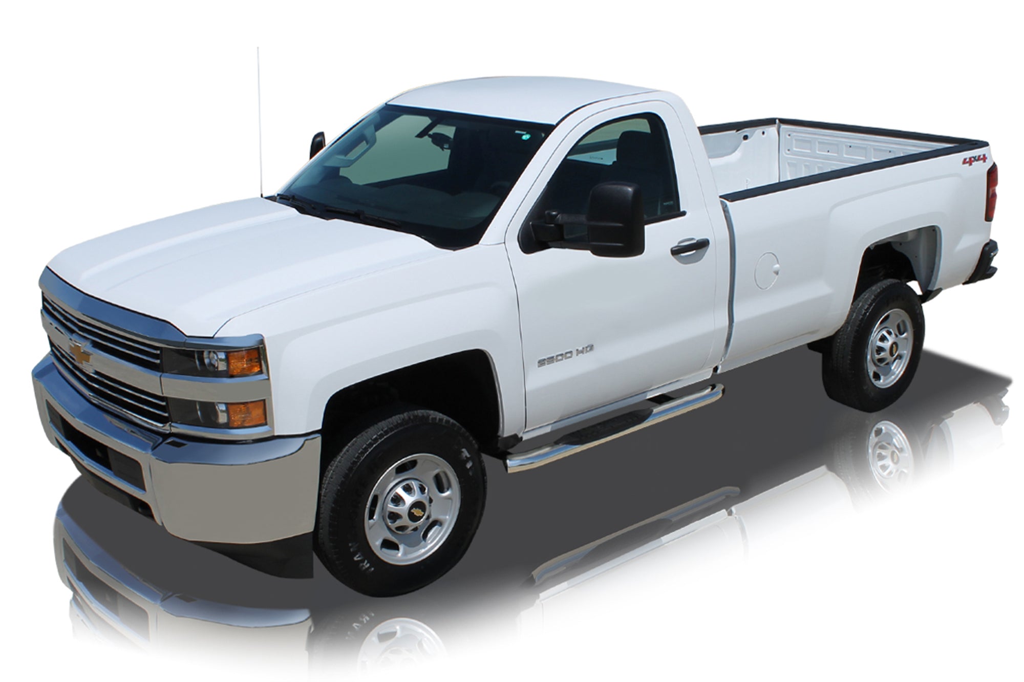 Raptor Series 5" OE Style Oval Nerf Bars Polished Stainless Steel - 07-17 Toyota Tundra Regular Cab