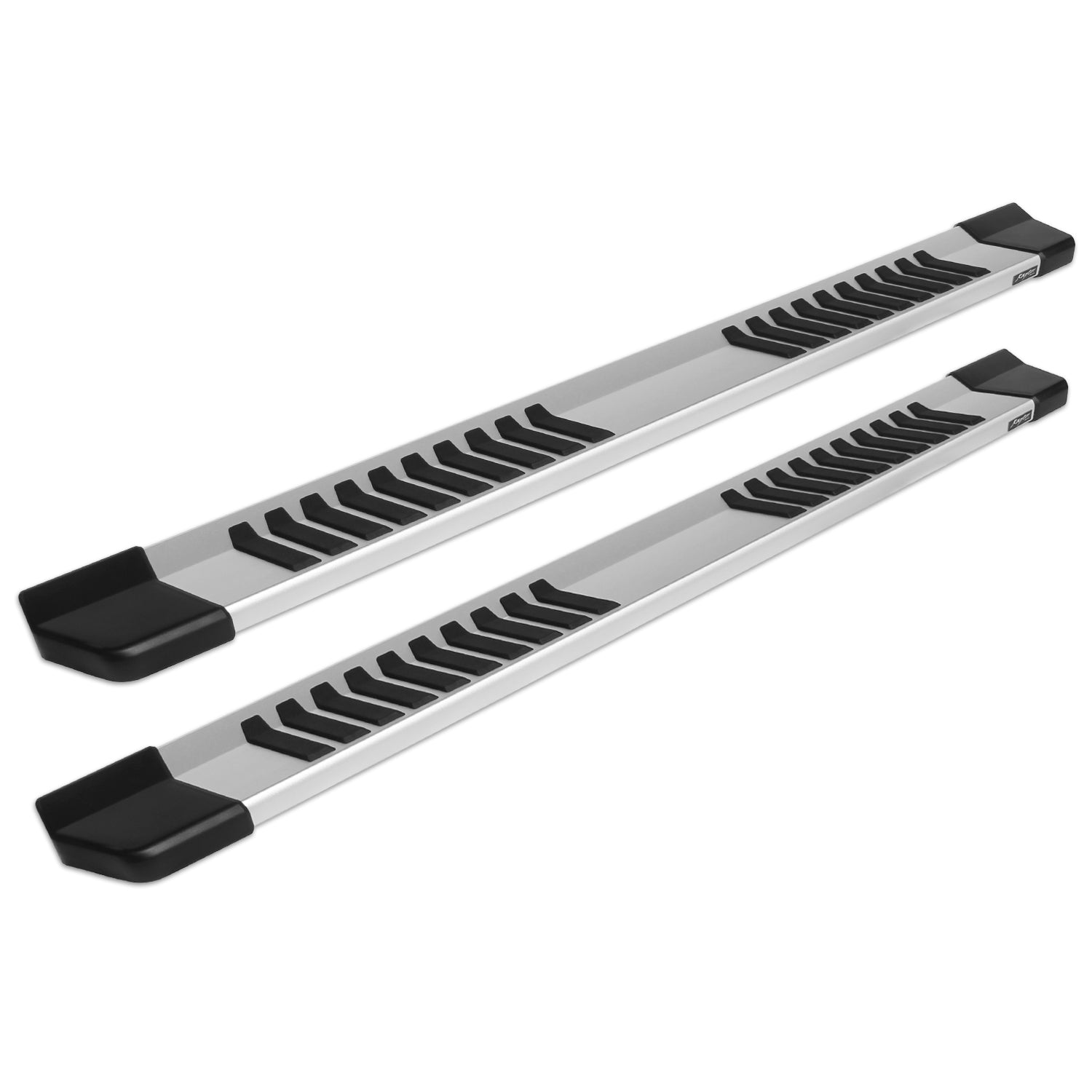 6in OEM Style Slide Track Running Boards - Brushed Aluminum