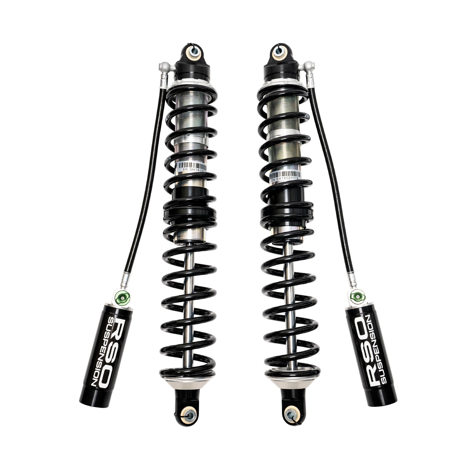 2.5 Reservoir Coilover Shocks - Rear Dual Rate With 2-4in Lift For Jeep Wrangler JK/JKU