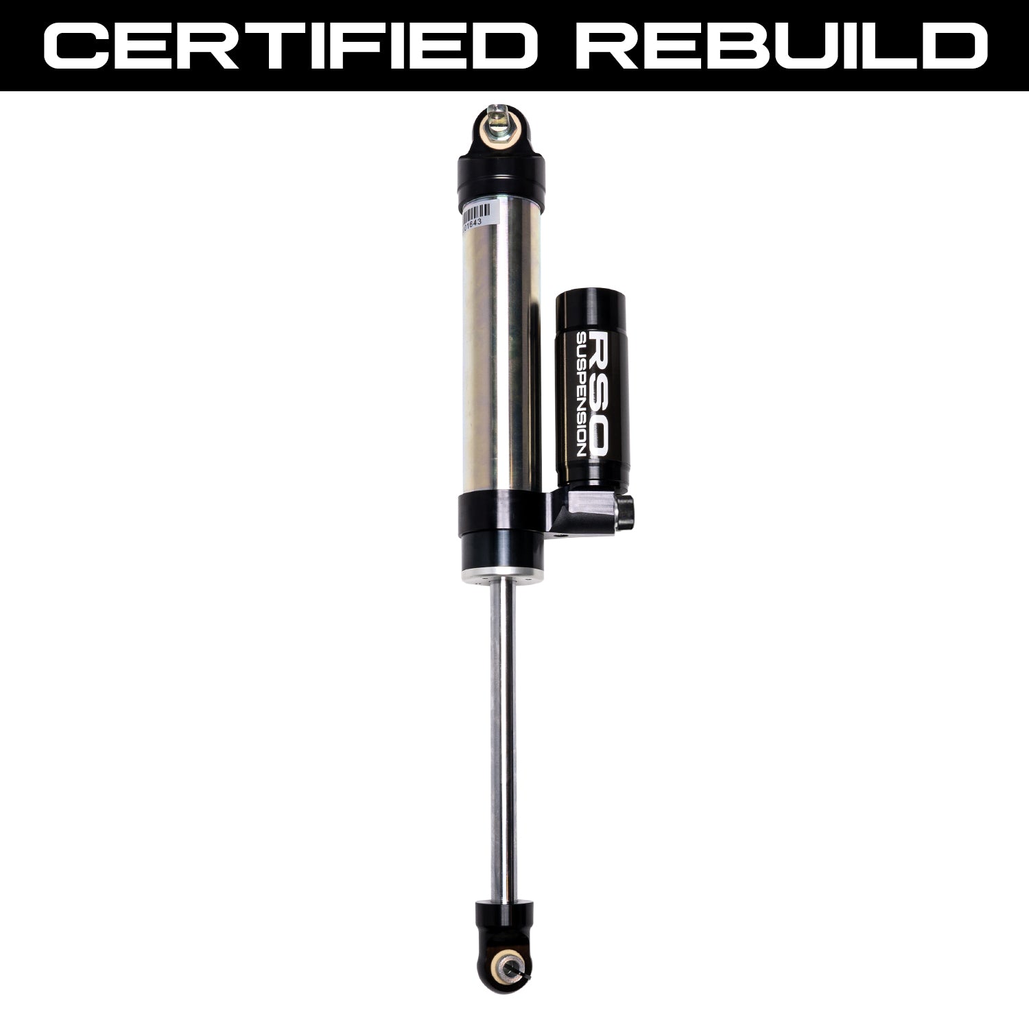 CERTIFIED REBUILD (Single) 07-18 Jeep Wrangler JK/JKU RSO Rear 2.5 Adjustable Piggyback Reservoir Shocks 1-3in Lift