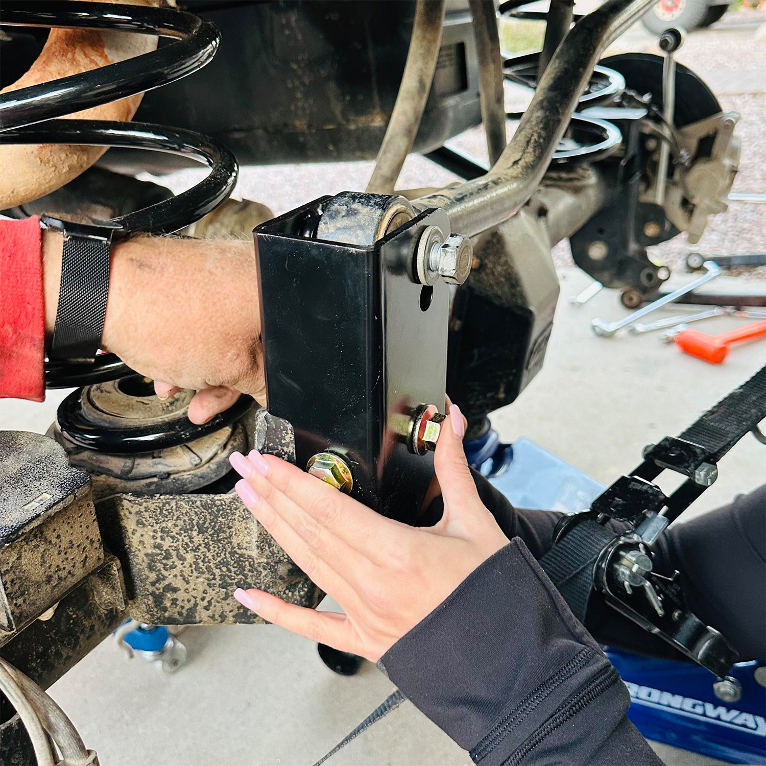 Track Bar Relocation Bracket - Rear