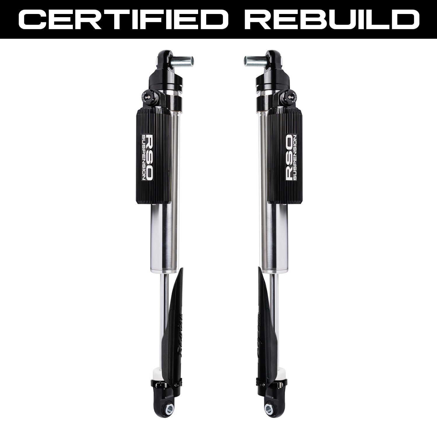 CERTIFIED REBUILD - 2.5 Reservoir Shocks - Piggyback - Finned - 170118-447900