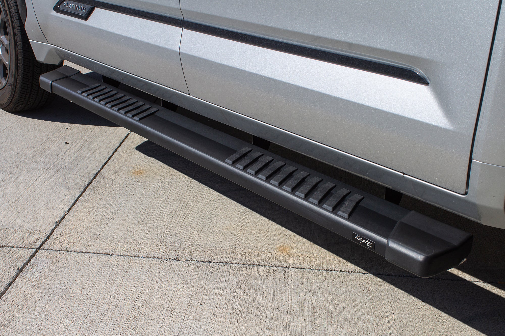 Raptor Series 6" OEM Style Running Boards - Black Textured Aluminum - 22-26 Toyota Tundra CrewMax Cab