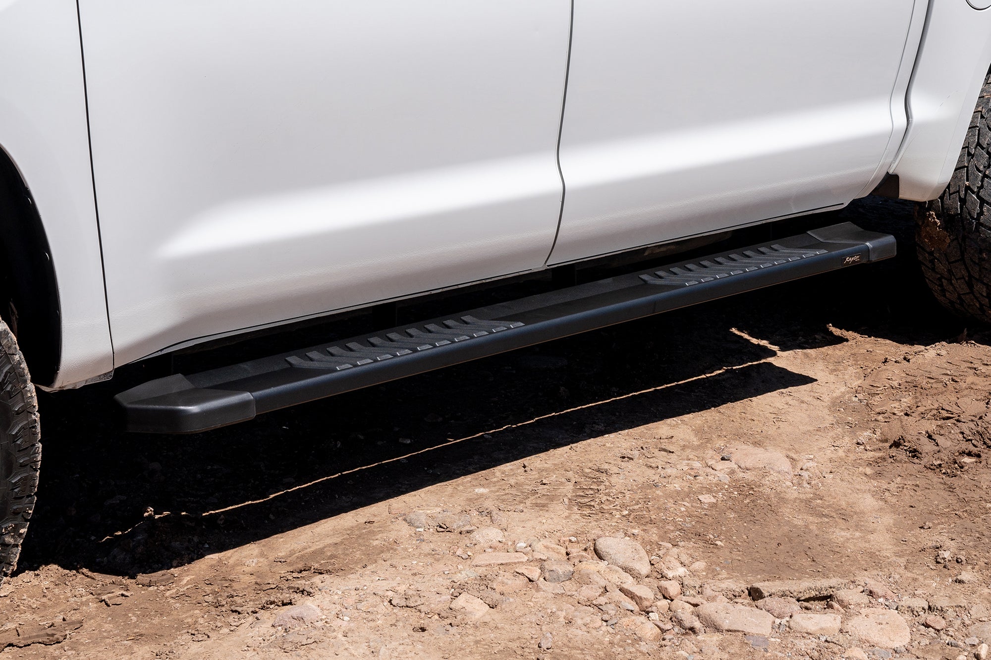 Raptor Series 6 in OEM Style Slide Track Running Boards Black Textured ...