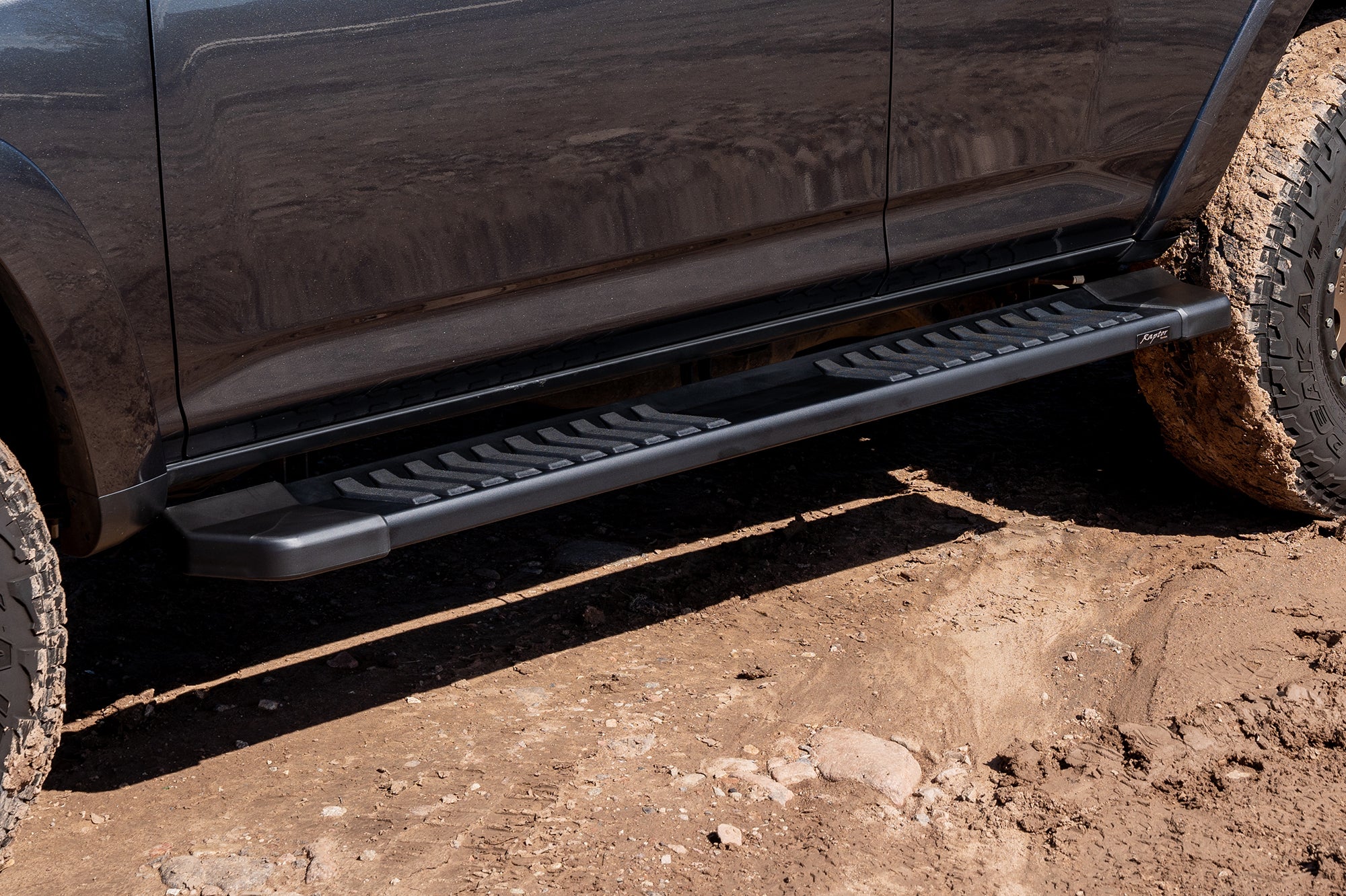Raptor Series 6" OEM Style Running Boards - Black Textured Aluminum - 10-24 Toyota 4Runner