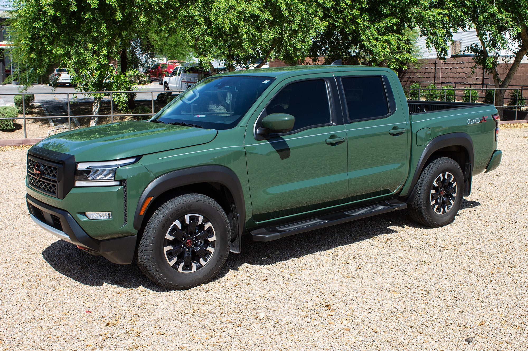 Raptor Series 6" OEM Style Running Boards - Black Textured Aluminum - 05-26 Nissan Frontier Crew Cab