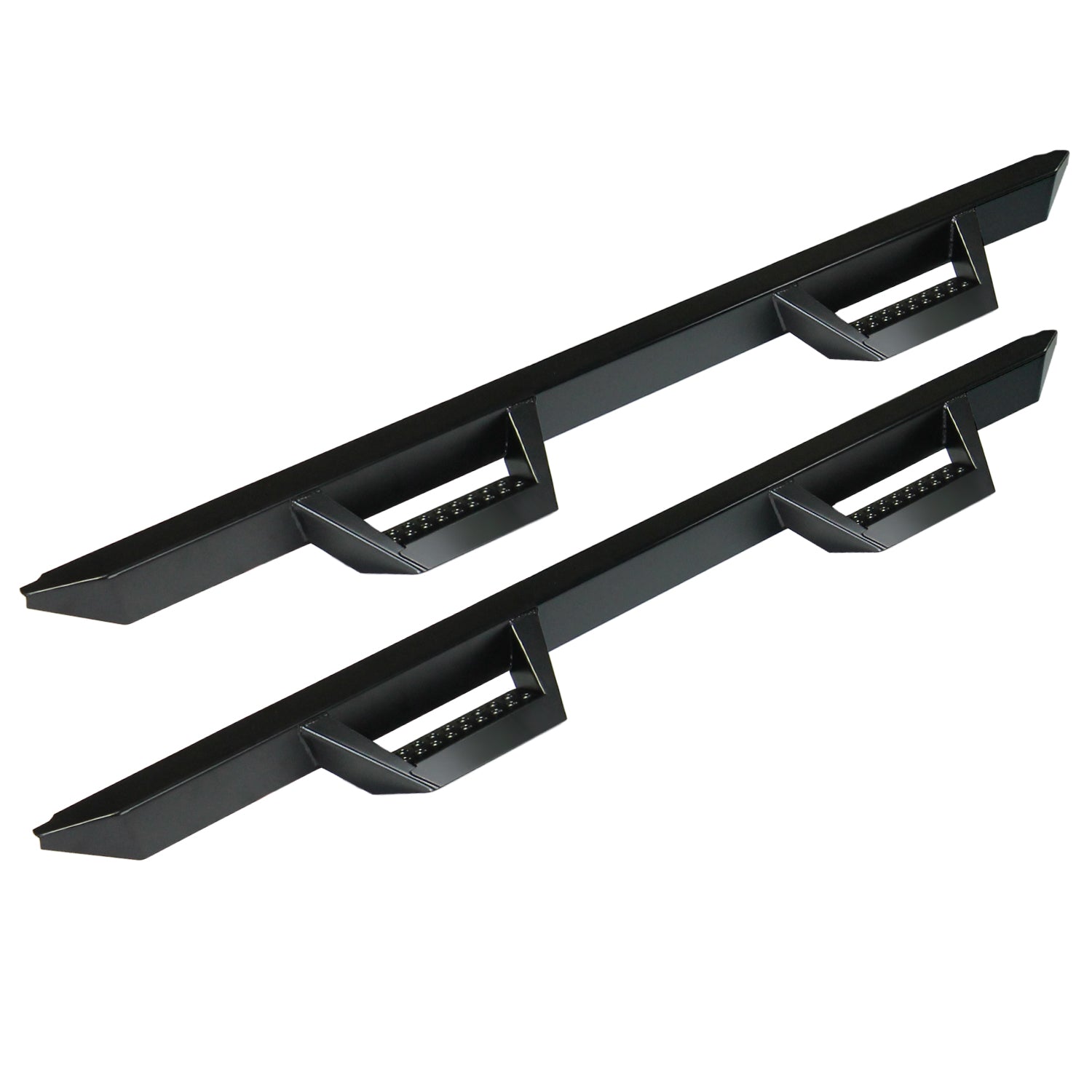 Drop Steps - Black Textured Steel