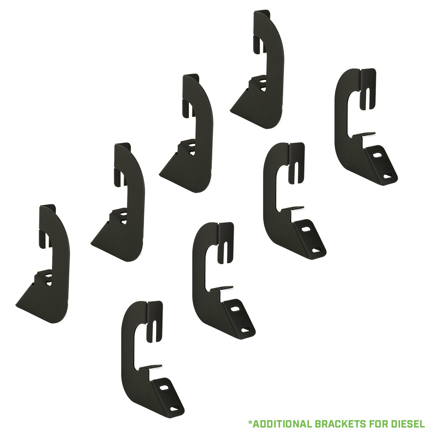 Drop Steps - Black Textured Steel - 1801-0616BT