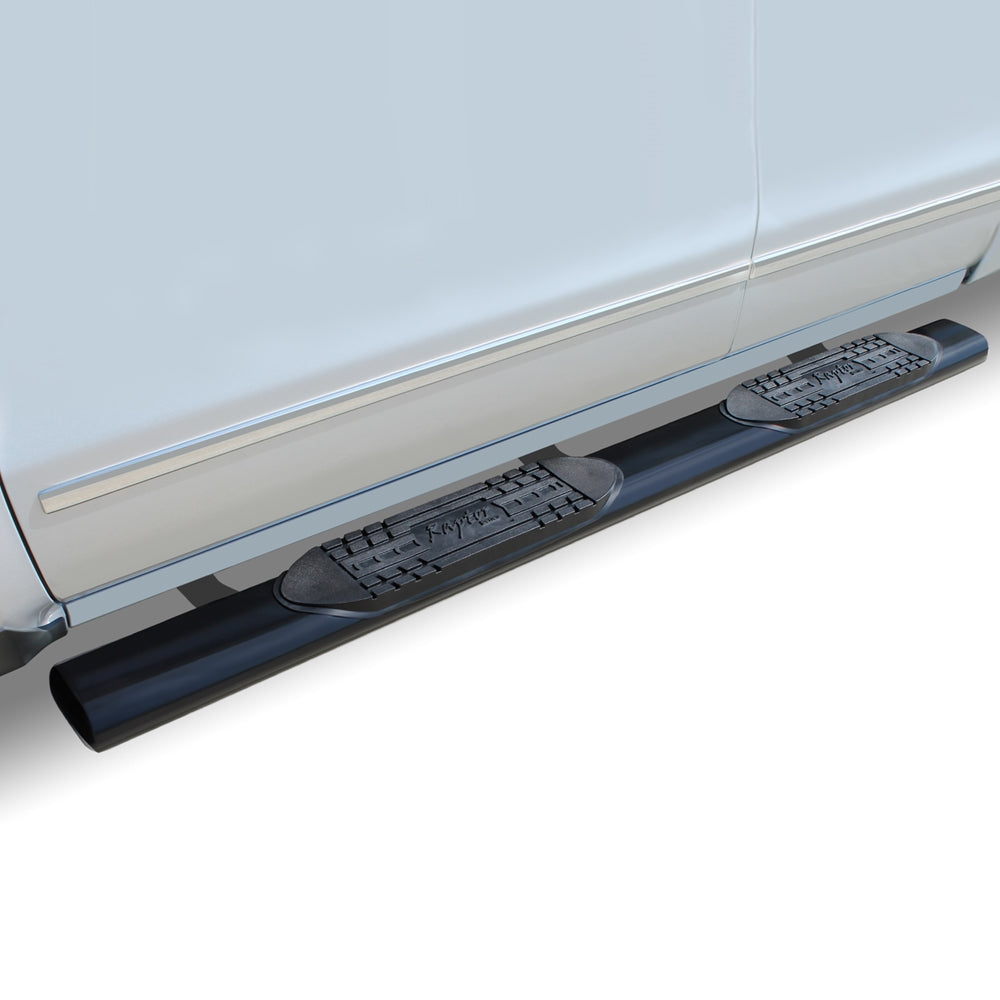 6in Straight Oval Nerf Bars - Black E-Coated Steel