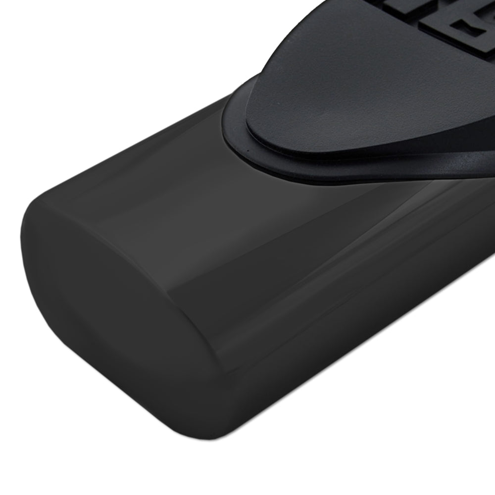 6in Straight Oval Nerf Bars - Black E-Coated Steel