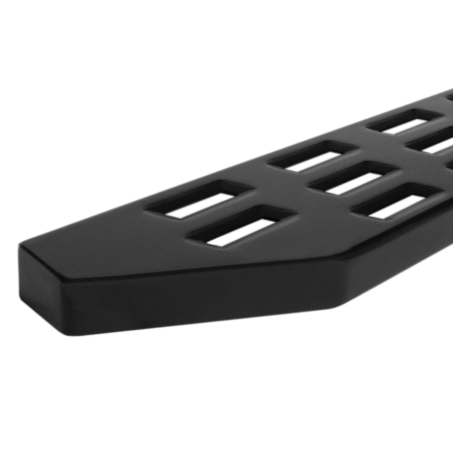 5in Sport Step  Slide Track Running Boards - Black Textured Aluminum