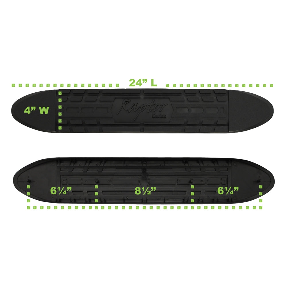 RPSP - STEP-006 - 4in Oval Step Pad (With Raptor logo. Clips Included ...