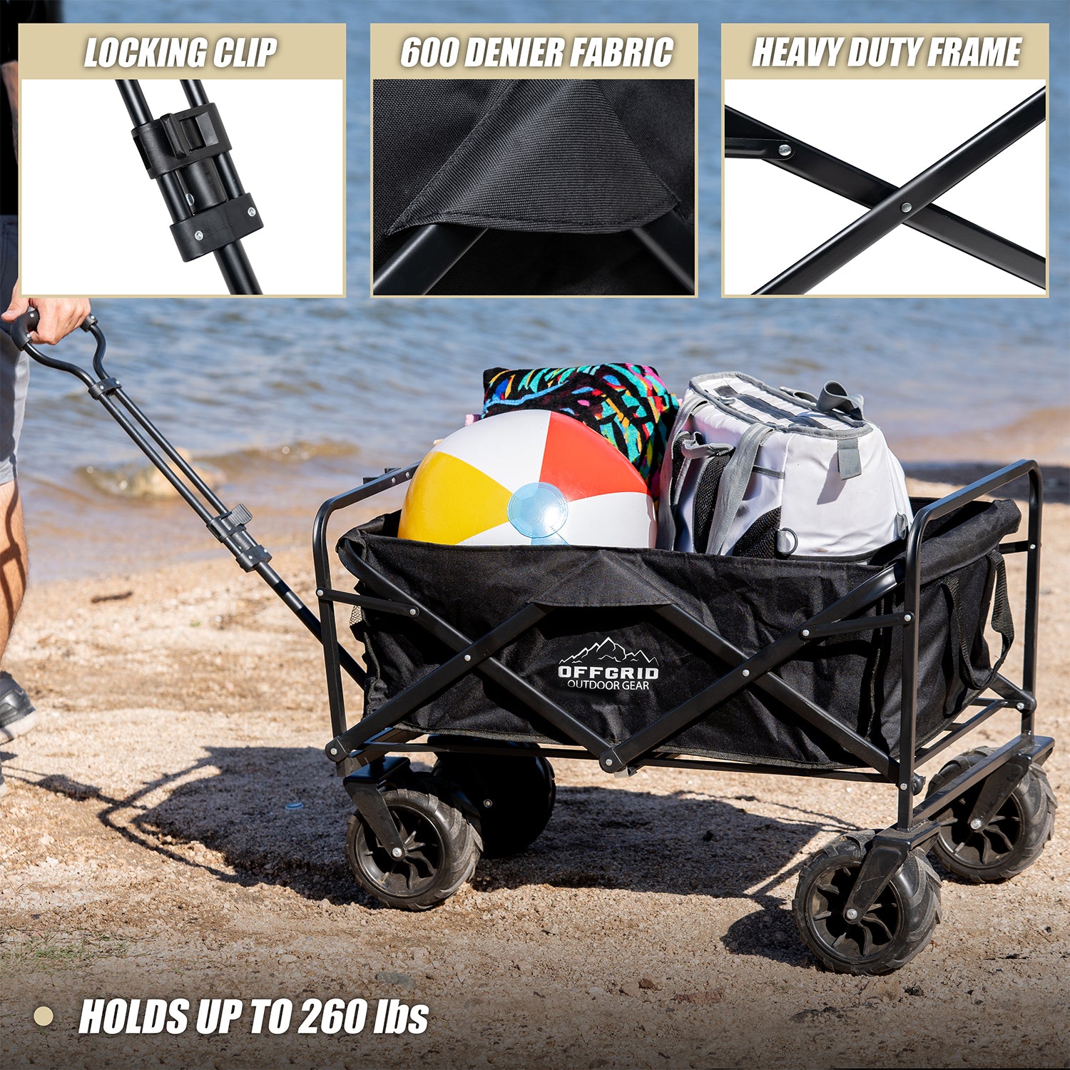 Heavy Duty Folding Wagon Cart