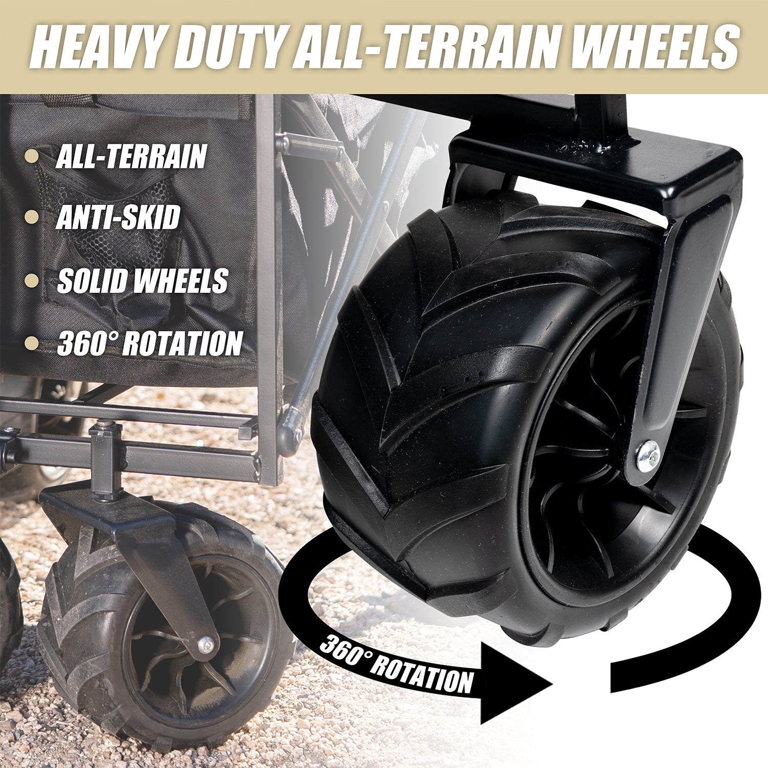 Heavy Duty Folding Wagon Cart