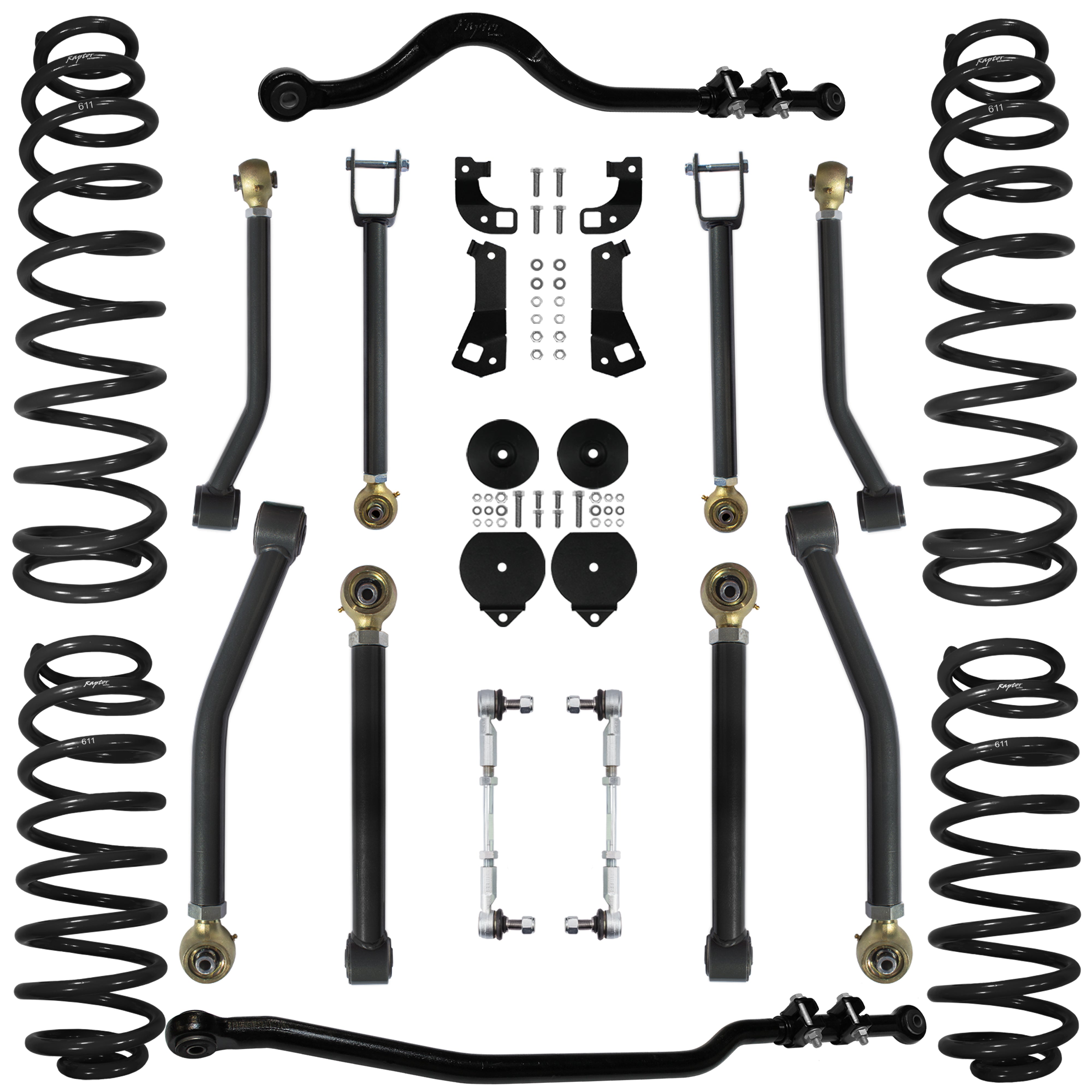 4in Stage 1.1 Lift Kit - Front and Rear - Wrangler JK/JKU