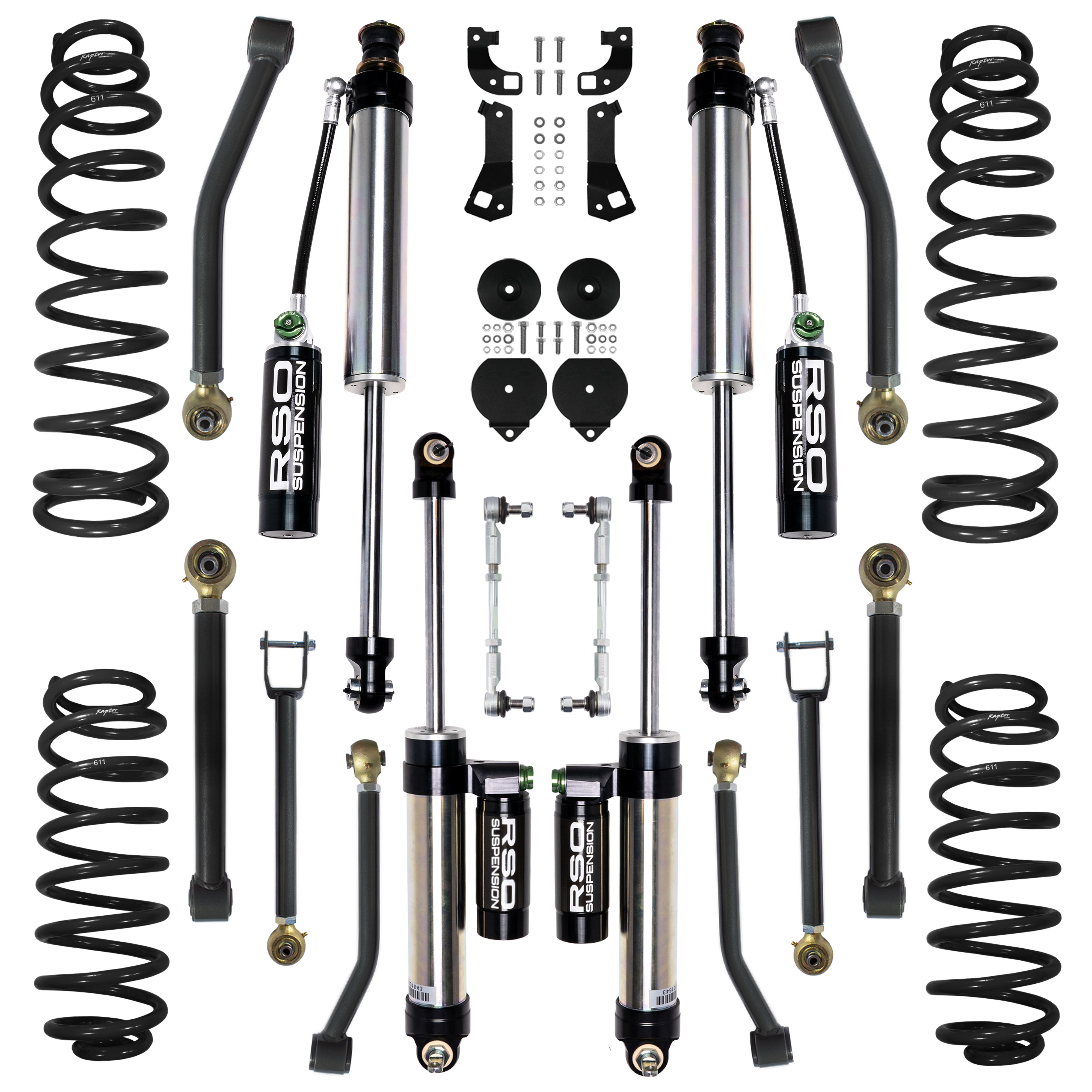 4in Stage 2.0 Lift Kit - Front and Rear - Wrangler JK/JKU