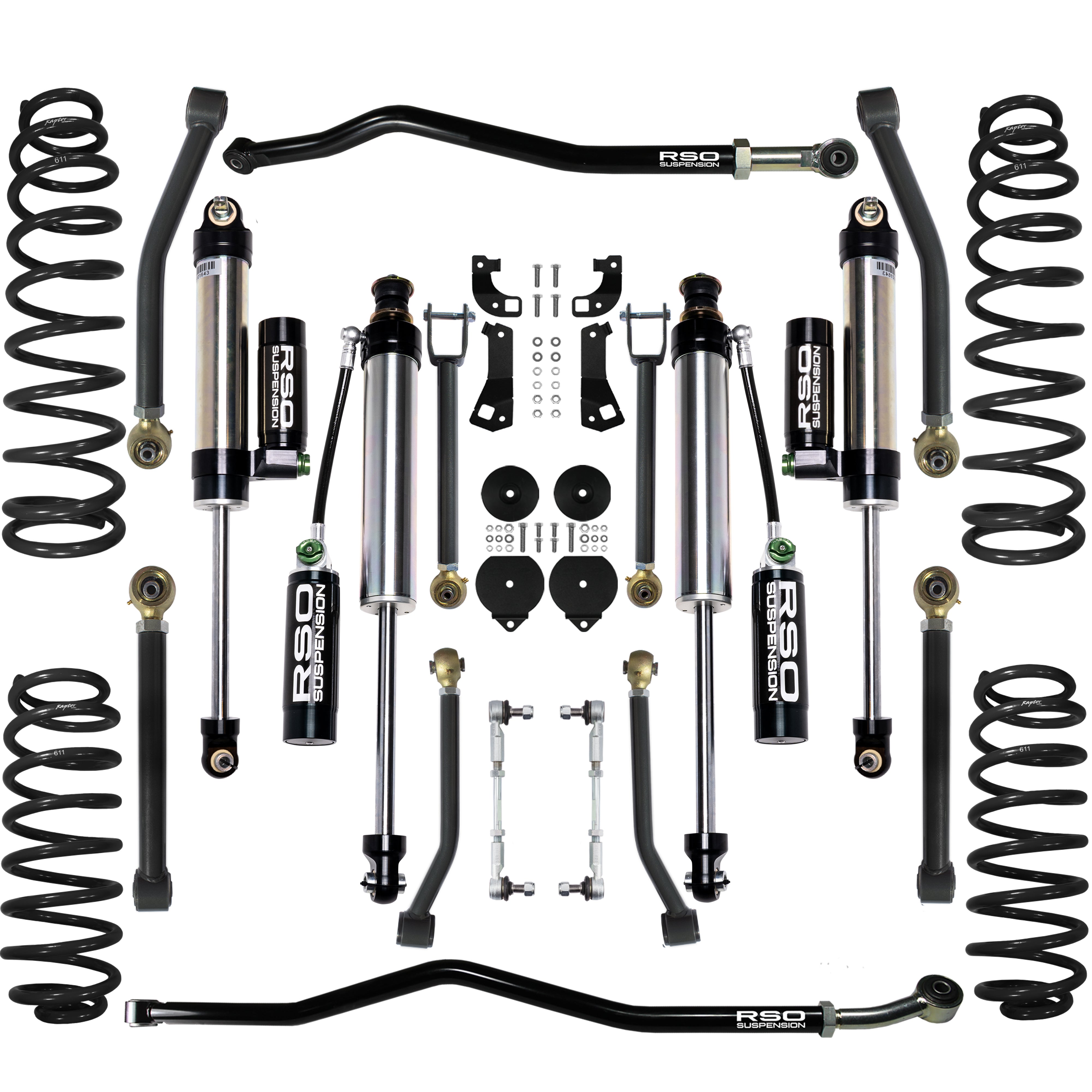 4in Stage 3.0 Lift Kit - Front and Rear - Wrangler JK/JKU