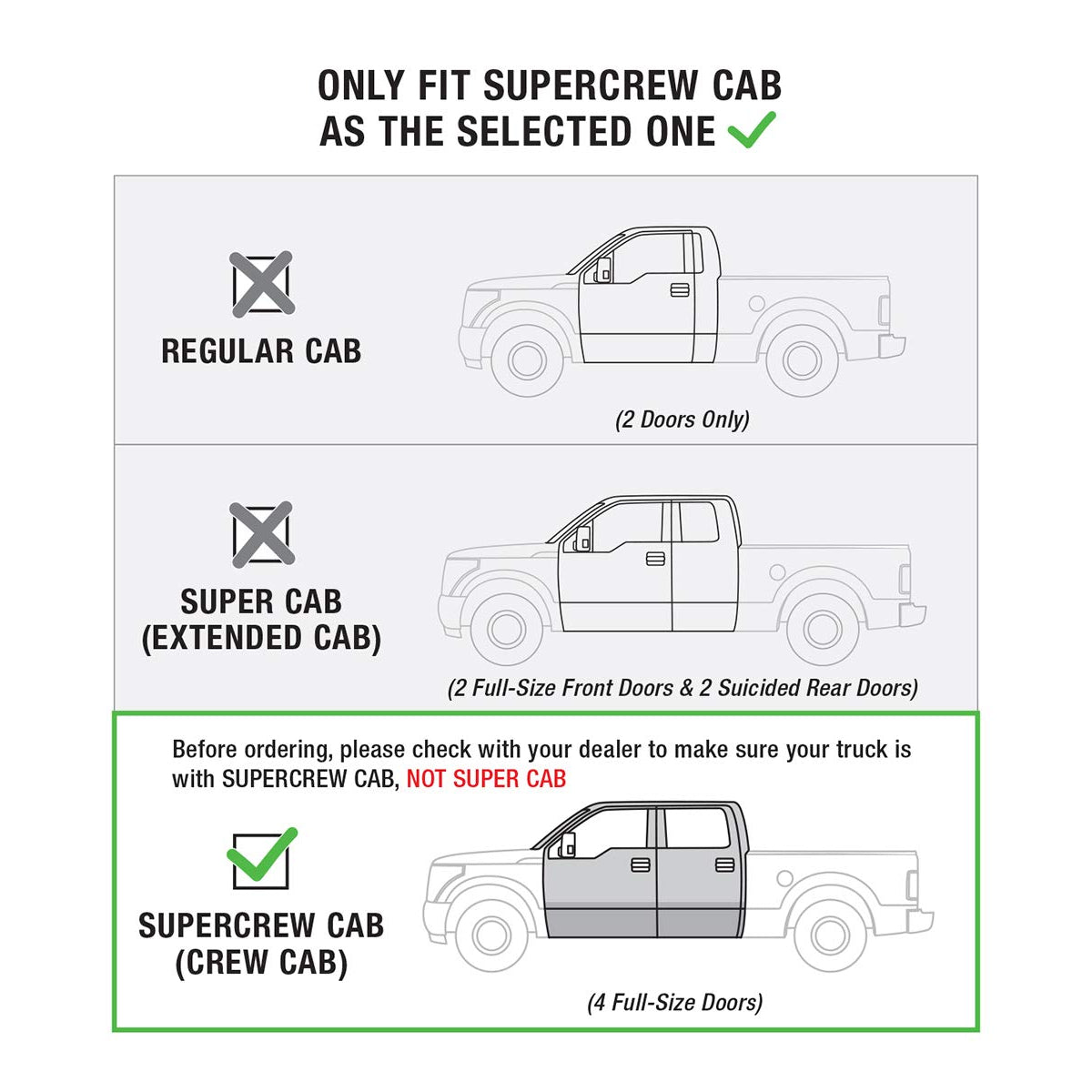 Magnum RT Gen 2 Drop Steps Black Textured Alloy Steel - 15-26 Ford F-150; 22-25 F-150 Lightning; 17-26 F-250/F-350 Super Duty Crew Cab