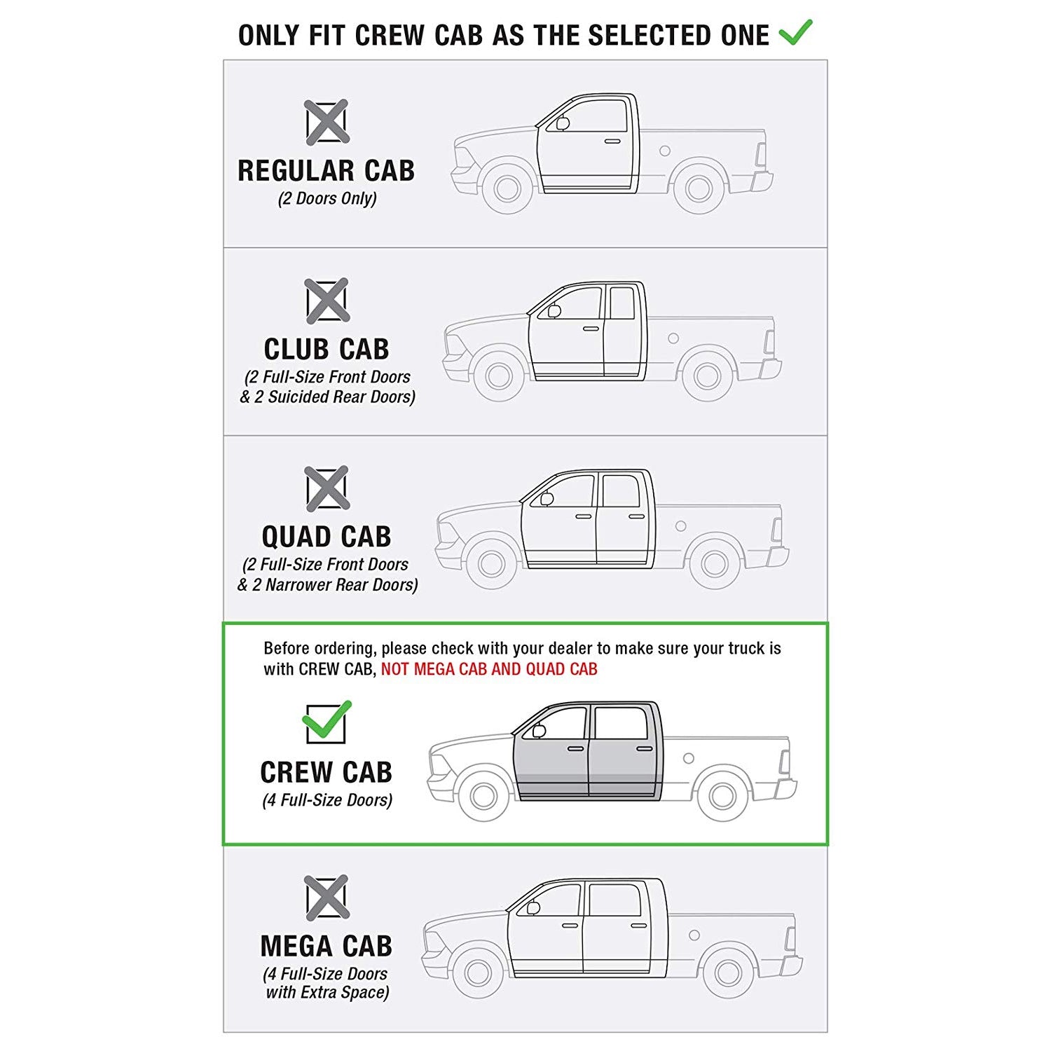 Raptor Series 5" OEM Style Full Tread Running Boards Black Textured Aluminum - 09-18 Dodge Ram 1500; 19-24 Ram 1500 Classic; 10-26 Ram 2500/3500 Crew Cab