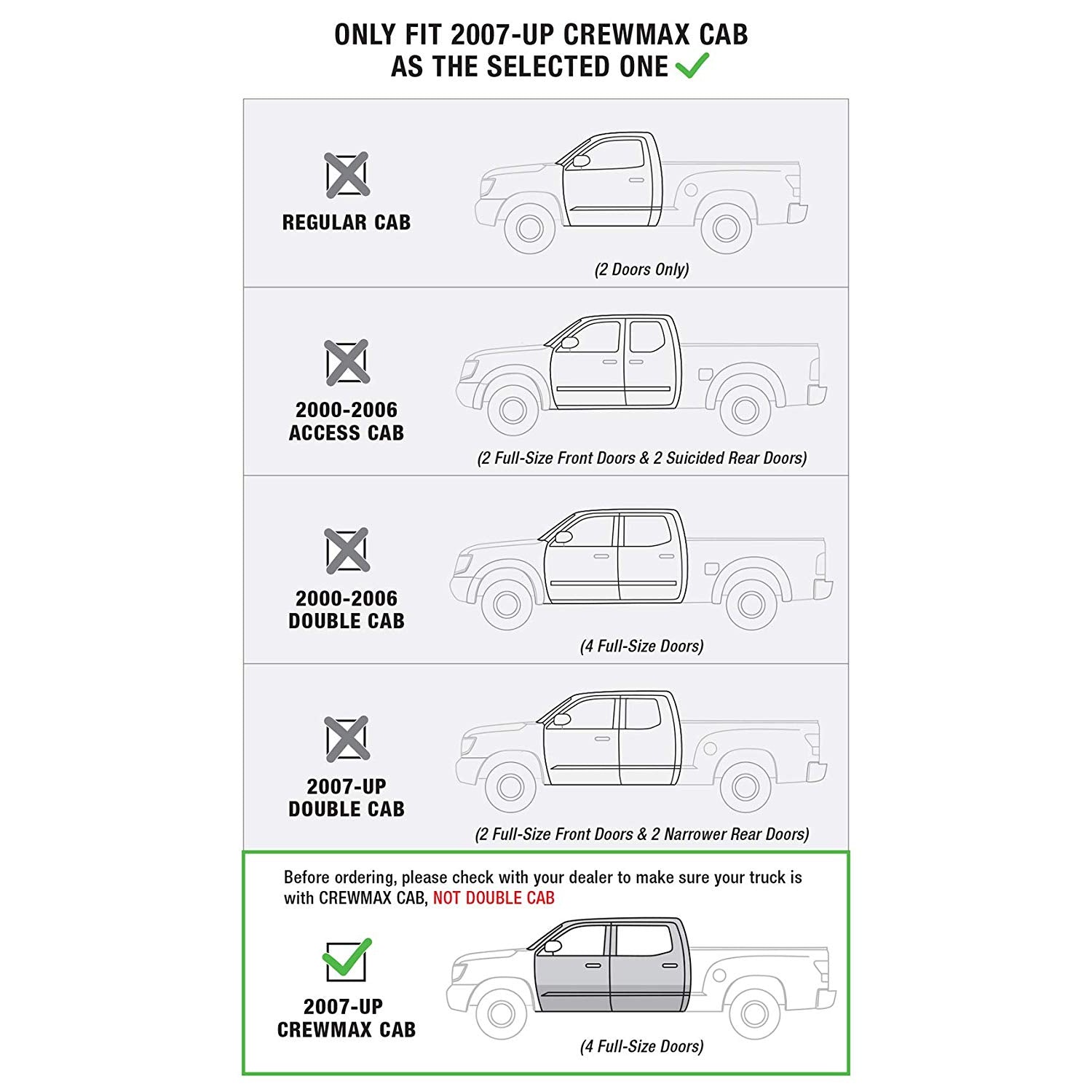 5in Tread Step Slide Track Running Boards - Black Textured Aluminum