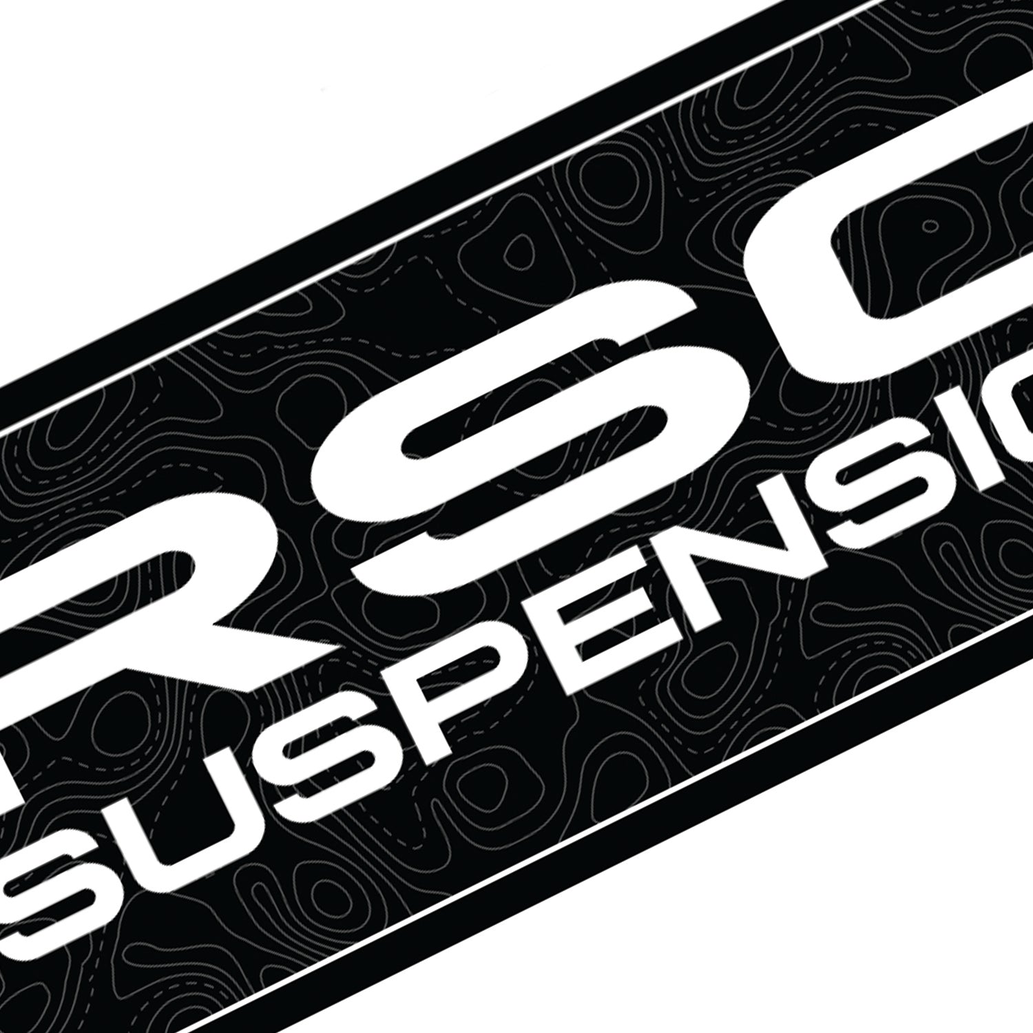 RSO 5-Pack Off-Road Decals – White Logo on Topography Stickers