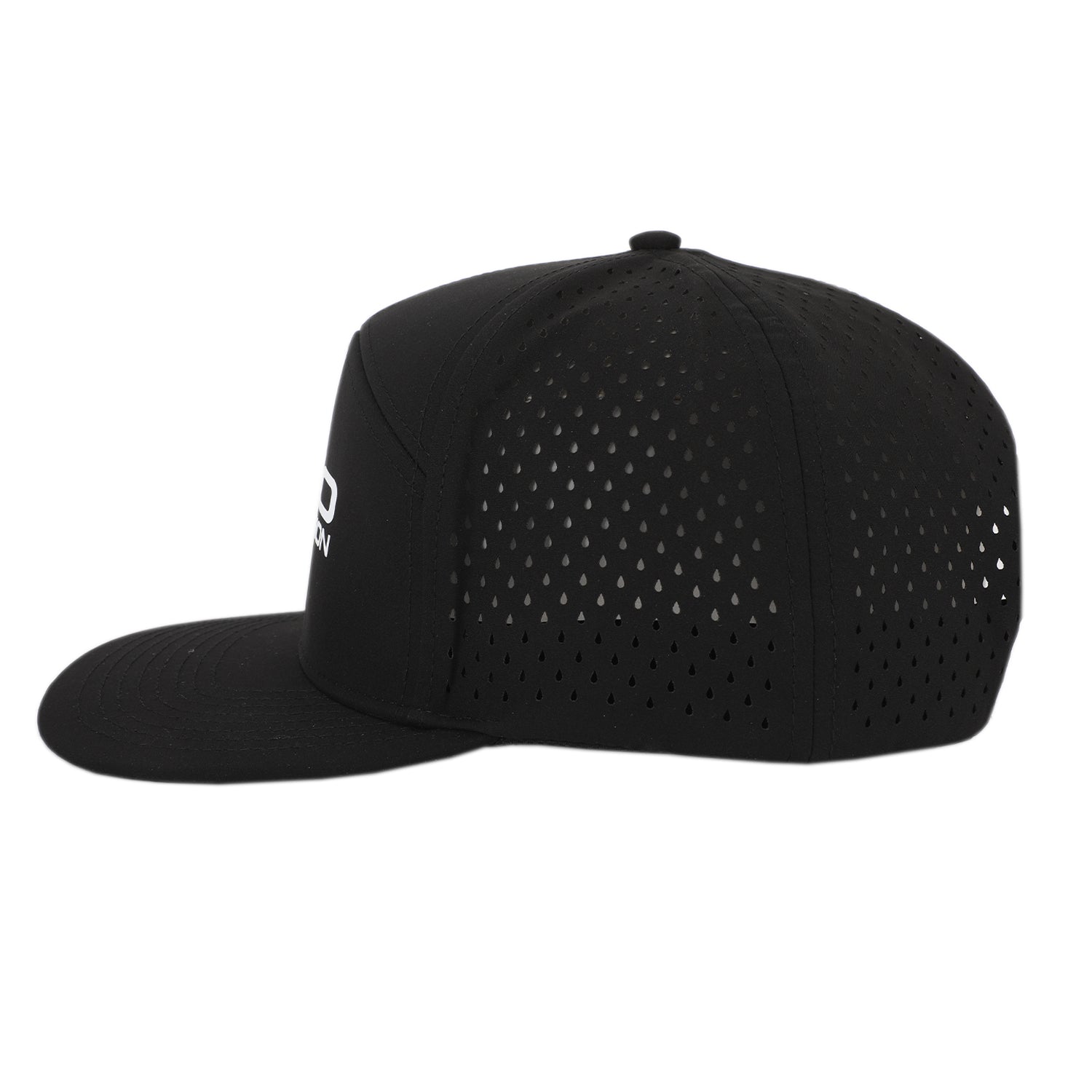 RSO Suspension Snapback Hat - 7 Panel Flat Bill - Black