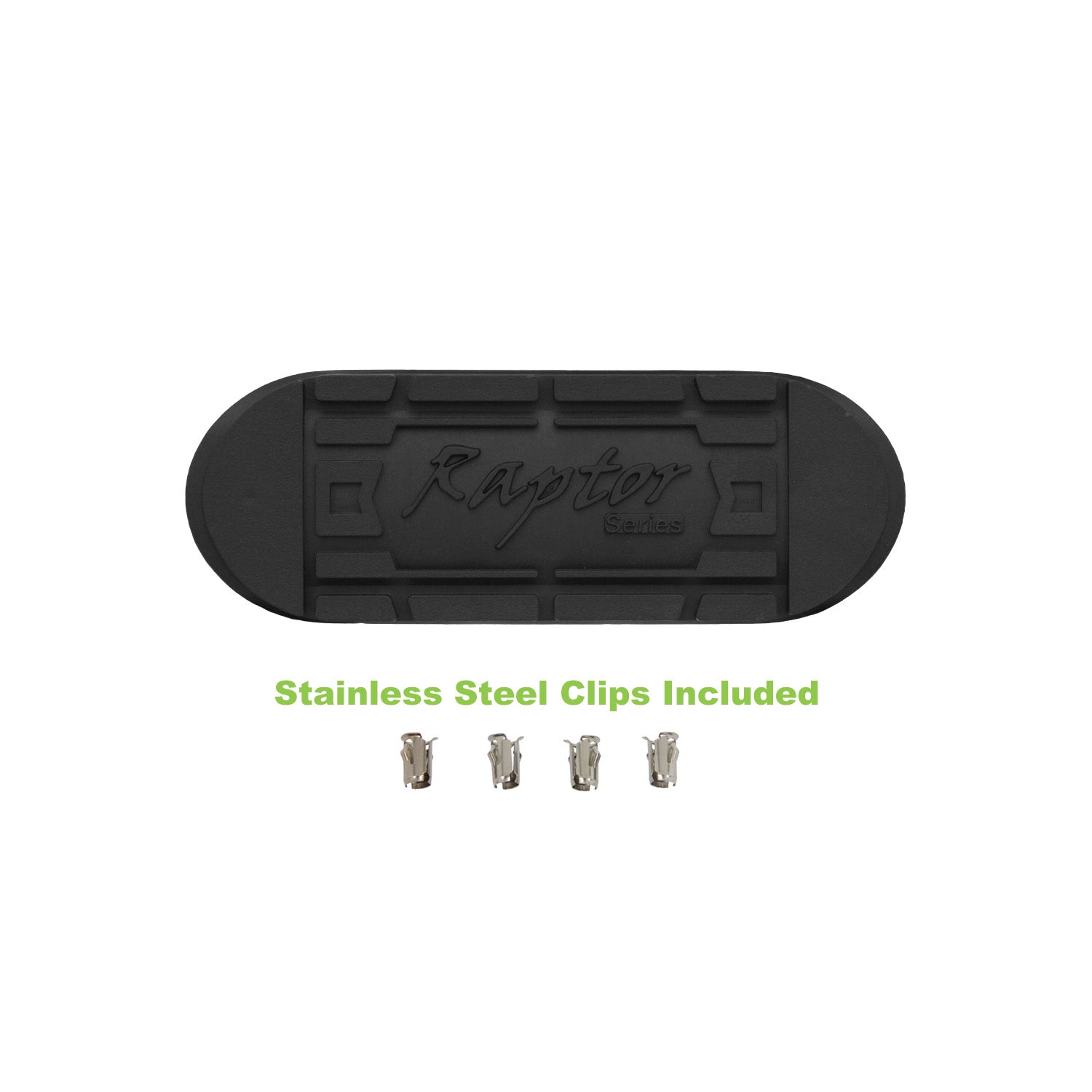 RPSP - STEP-007S - 5in W2W Oval Step Pad (12in 3rd Step. With Raptor logo. Clips Included) Qty 1