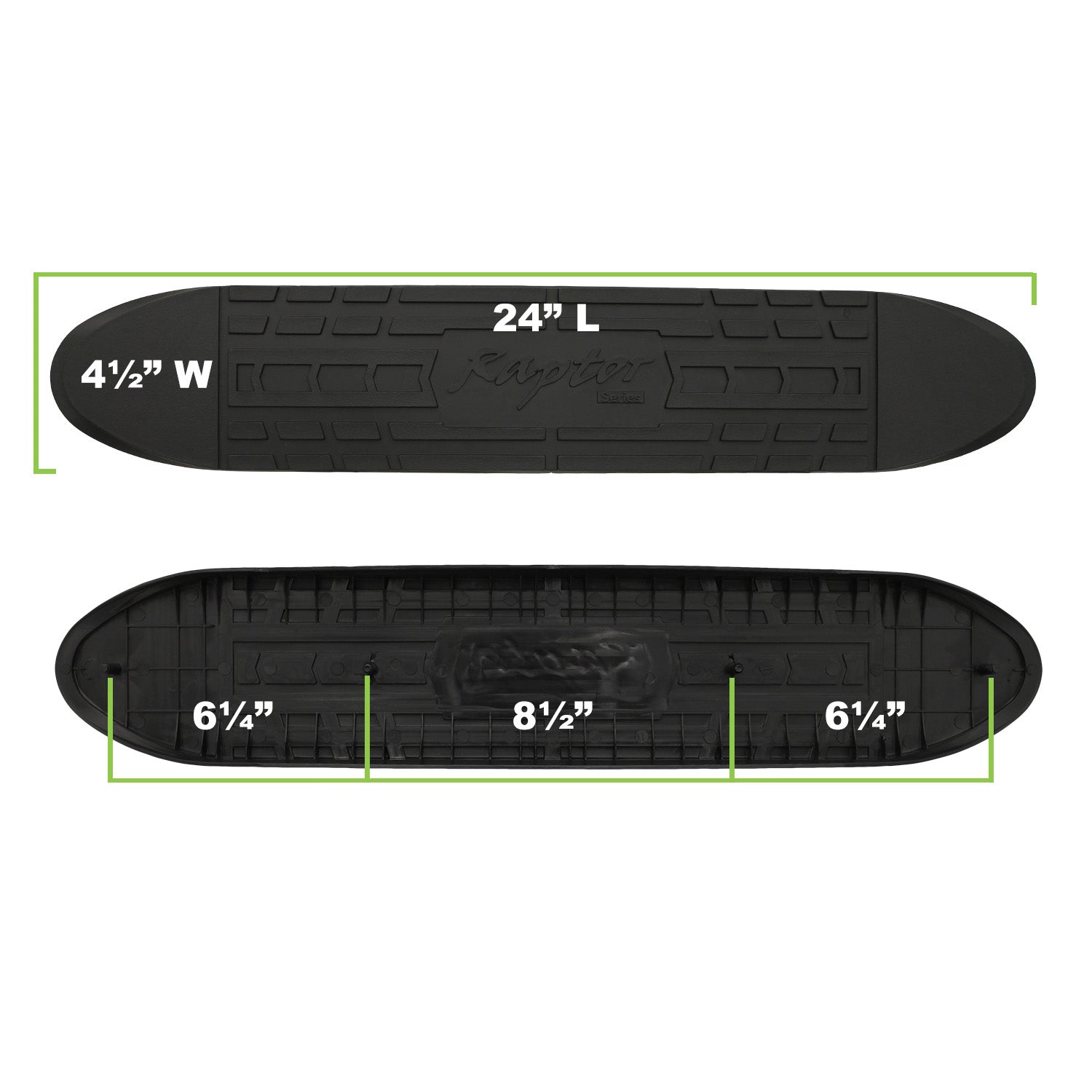 RPSP - STEP-007 - 5in Oval Step Pad (With Raptor logo. Clips Included) Qty 1