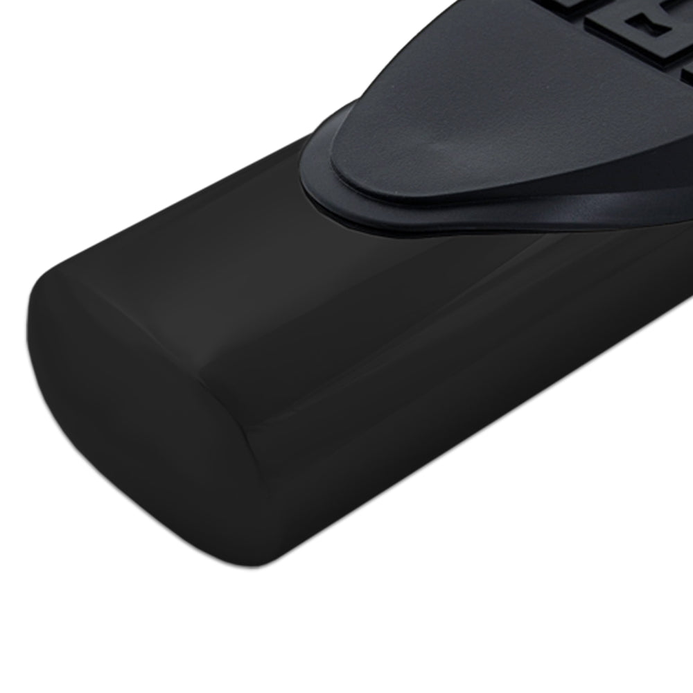 5in Straight Oval Nerf Bars - Black E-Coated Steel