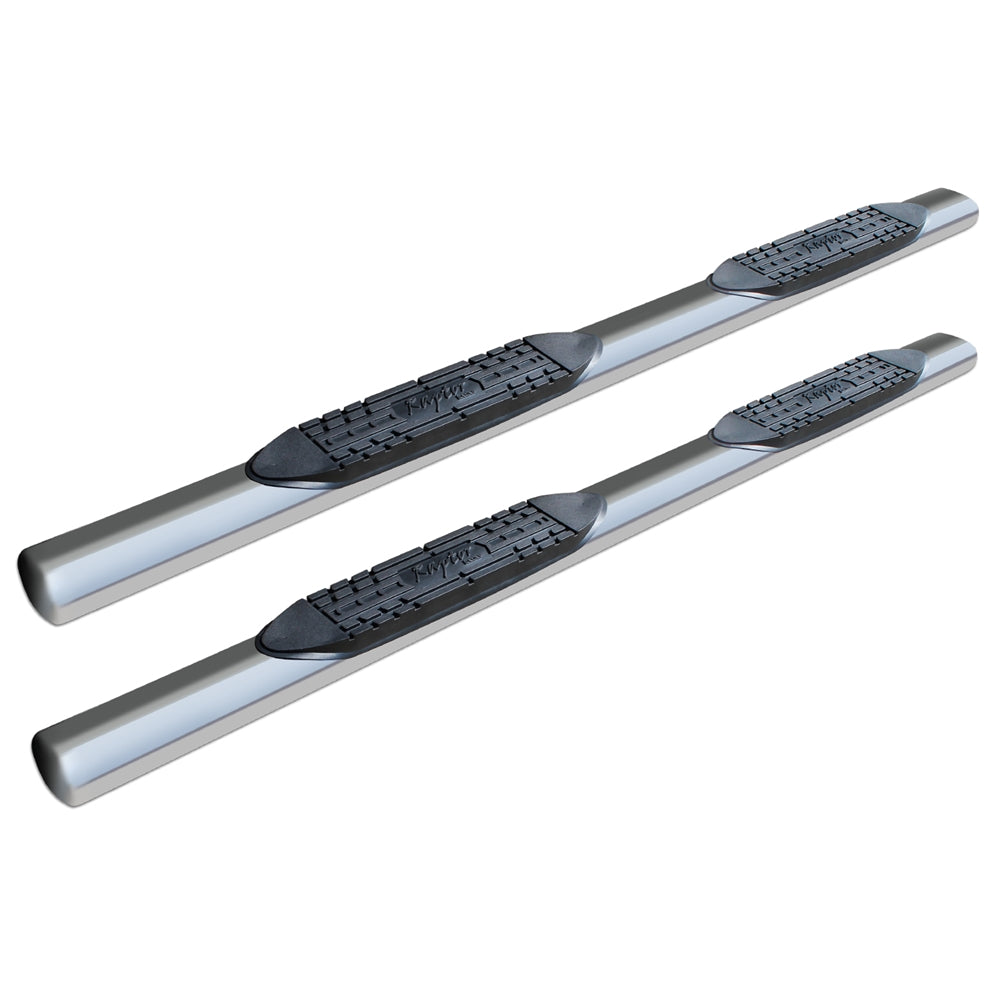 5in Straight Oval Nerf Bars - Stainless Steel